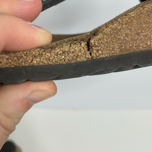 Birkenstock Gizeh Size 25 / 7-7.5 Girls Black Flip Flop Style - Picture 7 of 9